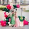 Balloon Garland Arch Kit 130 Pcs with 3 color choices( Hot Pink Green, PInk Green, Pink Green Pineapple)